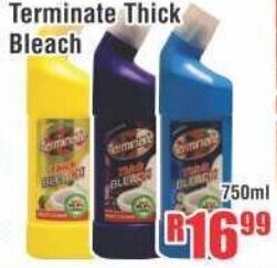 Terminate Thick Bleach 750ml