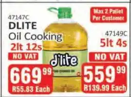 KitKat Cash and Carry DLITE Oil Cooking 2lt 12s offer