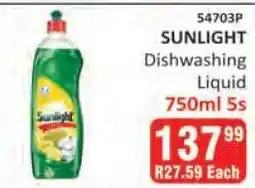 KitKat Cash and Carry SUNLIGHT Dishwashing Liquid 750ml 5s offer