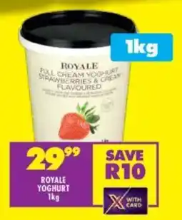Shoprite Royale yoghurt offer
