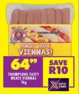 Shoprite Thompsons tasty meats viennas offer