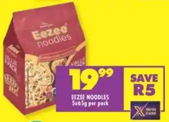 Shoprite Eezee noodles offer
