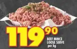 Shoprite Beef mince loose serve offer