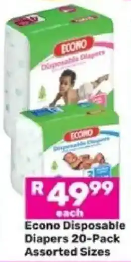 Game Econo Disposable Diapers offer