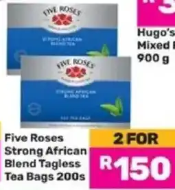 Game Five Roses Strong African Blend Tagless Tea Bags offer
