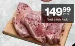 Checkers Beef Steak Pack offer