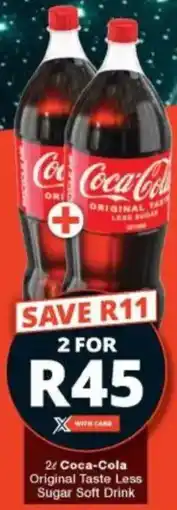 Checkers Coca-Cola Original Taste Less Sugar Soft Drink offer
