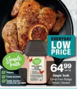 Checkers Simple Truth Fresh Free-Range Whole Chicken offer