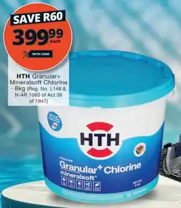 Checkers Hyper HTH Granular+ Mineralsoft Chlorine offer