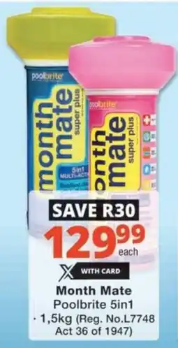 Checkers Hyper Month Mate Poolbrite 5in1 offer