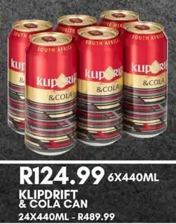 Prestons Klipdrift & Cola Can offer