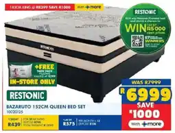 Russells Restonic bazaruto queen bed set offer