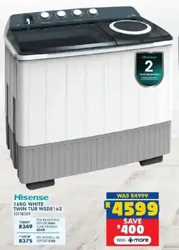 Russells Hisense white twin tub offer