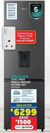 Russells Hisense inox fridge freezer offer