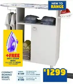 Russells Compact ironing board offer