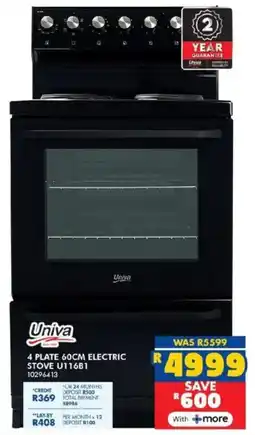 Russells Univa 4 plate electric stove offer