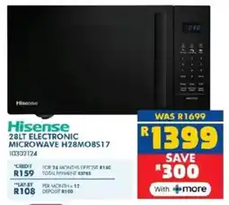 Russells Hisense electronic microwave offer
