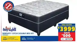 Russells Cozy nights serenity double bed set offer