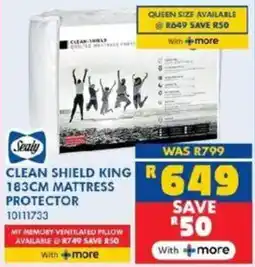 Russells Sealy clean shield king mattress protector offer