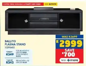 Russells Ballito plasma stand offer