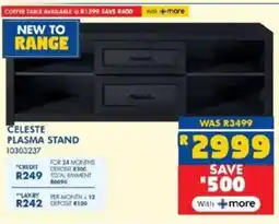 Russells Celeste plasma stand offer