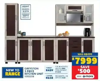 Russells Greyston kitchen unit offer
