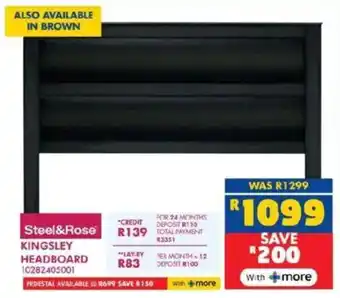 Russells Steel & Rose kingsley headboard offer