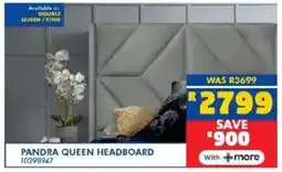 Russells Pandra queen headboard offer
