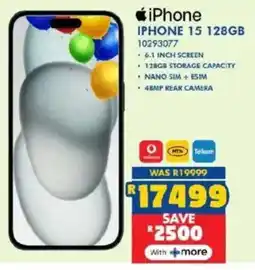 Russells iPhone 15 128GB offer