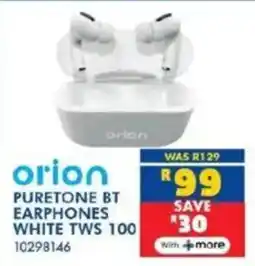 Russells Orion puretone bt earphones white tws 100 offer