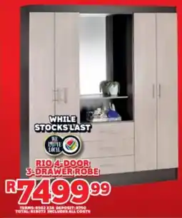 Lewis Rio 4-door 3-drawer robe offer