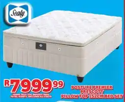 Lewis Sealy posture premier prescott pillow top bed set offer