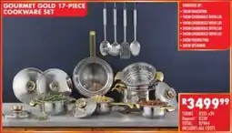 Lewis Gourmet gold cookware set offer