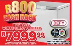 Lewis Defy white chest freezer offer