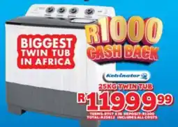 Lewis Kelvinator twin tub offer