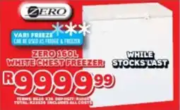 Lewis Zero white chest freezer offer