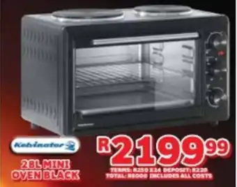 Lewis Kelvinator mini oven black offer