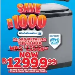 Lewis Kelvinator metallic toploader offer