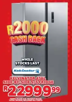 Lewis Kelvinator side-by-side s/sfridge offer