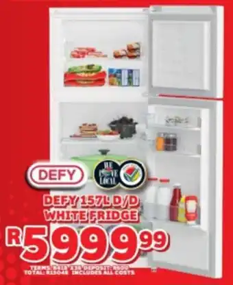 Lewis Defy d/d white fridge offer