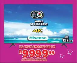 Lewis Hisense 50 inch smart led tv offer