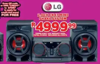 Lewis LG 2.0ch ck43 mini shake system offer