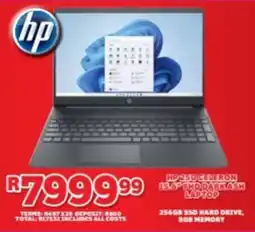 Lewis Hp 250 celeron 15.6" fhd darkash laptop offer
