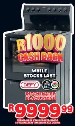 Lewis Defy kitchenaire black stove offer