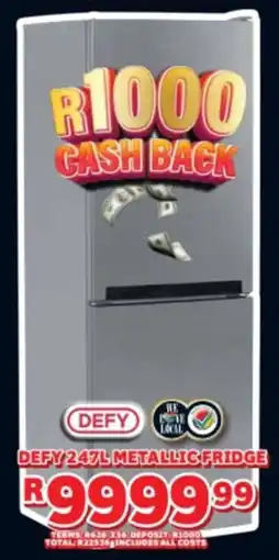 Lewis Defy metallic fridge offer