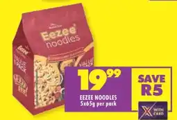 Shoprite EEZEE NOODLES 5x65g per pack offer