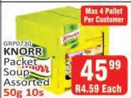 KitKat Cash and Carry KNORR Packet Soup Assorted 50g 10s offer