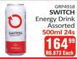 KitKat Cash and Carry SWITCH Energy Drink Assorted offer