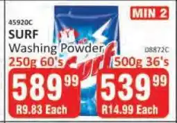 KitKat Cash and Carry SURF Washing Powder 250g 60's offer