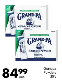 Save Grandpa Powders offer